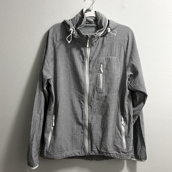 Vintage Nike Men's New Sptcas Firefly Seersucker Black White Zip-Up Jacket - Picture 2 of 14